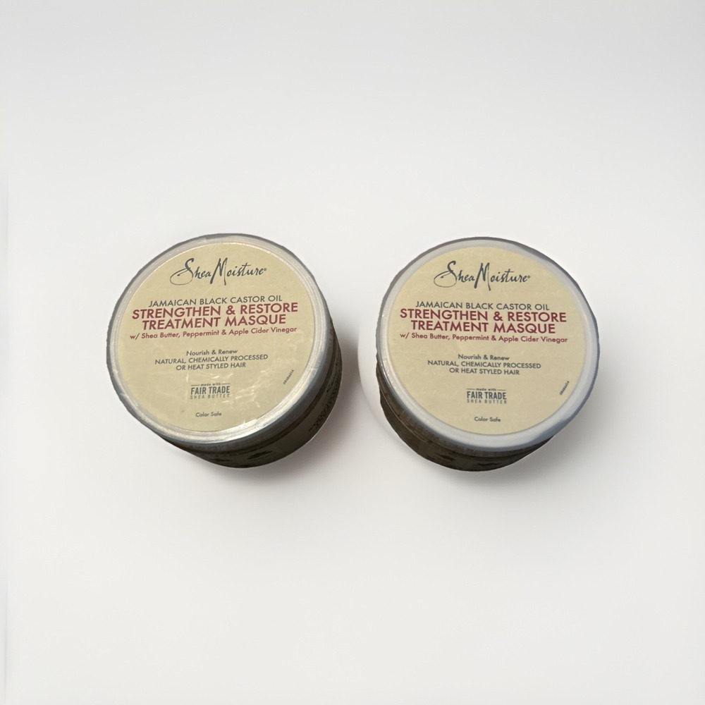 Shea Moisture Jamaican Black Castor Oil Strengthen & Restore Treatment Masque x2